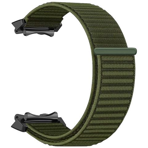 Cinturino In Nylon Intrecciato Compatibile Con Amazfit T-rex 3 - Cinturino Sportivo Traspirante Green - Foto 1