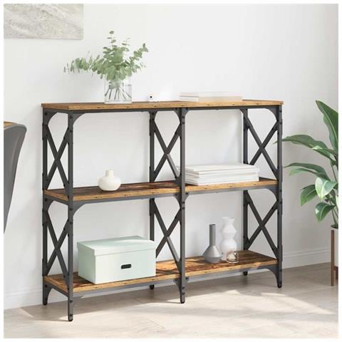 Tavolo consolle Legno vecchio 100 x 28 x 80,5 cm - Foto 2