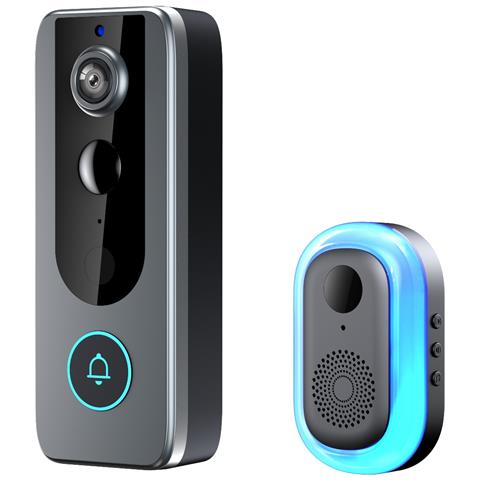 Videocitofono Smart Hd Wireless (m20) Con Scheda 32gtf - Monitoraggio Remoto E Audio Bidirezionale - Foto 1