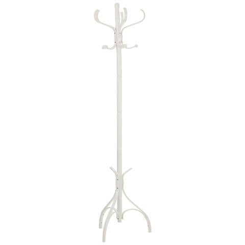 Appendiabiti Da Terra In Legno Bianco 45x45x182h - Foto 1