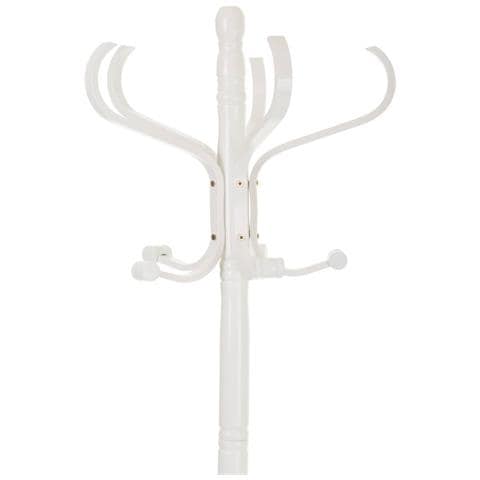 Appendiabiti Da Terra In Legno Bianco 45x45x182h - Foto 2