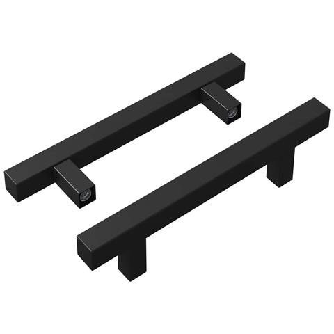 Maniglia per Armadio 2 pcs Nero 150 x 12,3 x 35,2 mm - Foto 1
