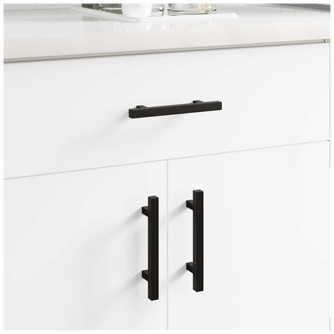 Maniglia per Armadio 2 pcs Nero 150 x 12,3 x 35,2 mm - Foto 2