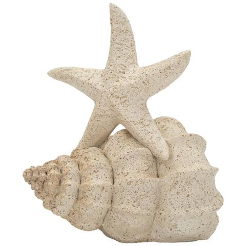 Scultura Stella Marina Sand In Resina Beige - Foto 1