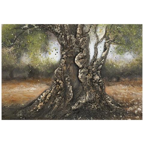 Dipinto Su Tela Olivo C Con Olivo Secolare, 120x80 Cm - Foto 2
