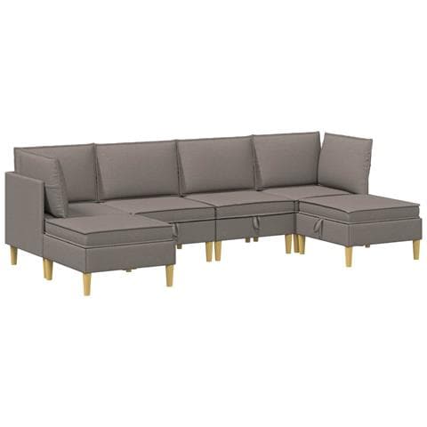 Set di divani modulari con spazio di archiviazione 6 pcs - Foto 1