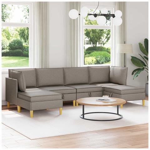 Set di divani modulari con spazio di archiviazione 6 pcs - Foto 2