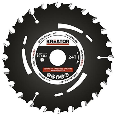 Hss Sega Circolare Ø 135 x 20 x 2 mm 24 denti Di Sega Per Legno Foglia + 4 riduttori - Foto 1