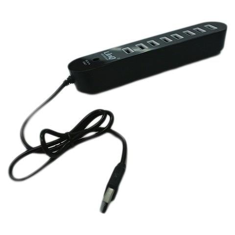 Hub Auto Alimentato Usb 2,0 Con 8 Porte Nero Con Connettore Per Alimentazione - Foto 2