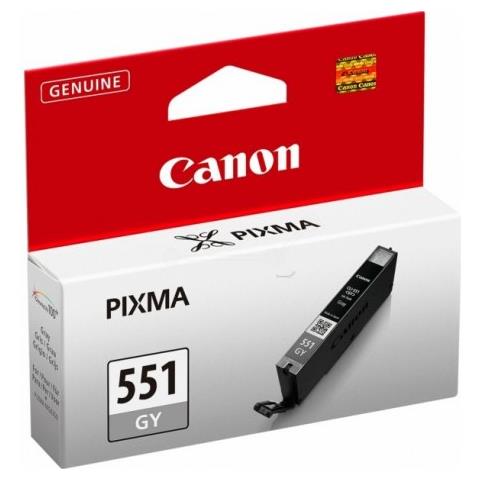 Originale Canon Cli-551gy Grigia 6512b001 Per Canon Ip 7250 Mg5450 Mg6350 Cli-551 Capacita' 7ml - Foto 1