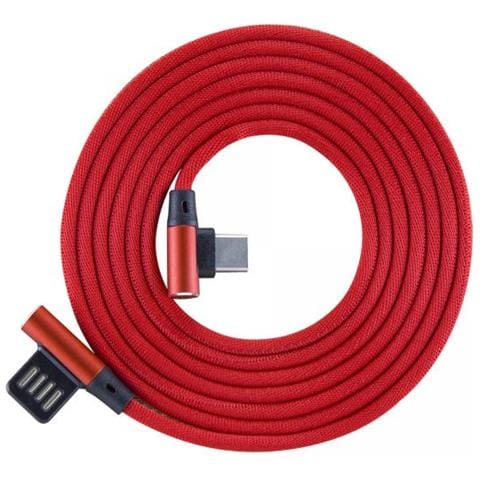 ver Cavo Usb Angolato 90? Usb A / usb-c 1.5m Rosso Rosso 1,5 Metri - Foto 1