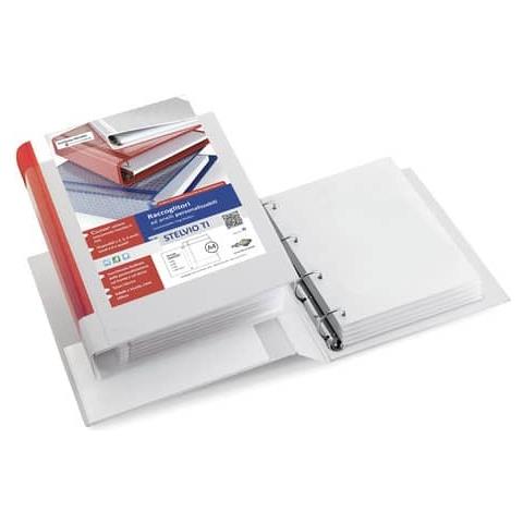 Raccoglitore Stelvio Ti 100 A4 4q 22x30cm Bianco Personalizzabile Sei Rota - Foto 1