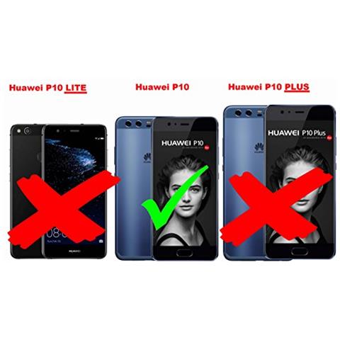 Custodia Compatibile Con Huawei P10 In Bianco Fumo - Coperchio Protettiva Con Chiusura Magnetica, Funzione Stand E Tasca Per Le Carte - Foto 7
