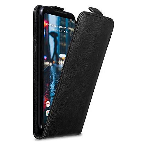 Custodia Compatibile Con Google Pixel 2 Xl In Nero Di Notte - Coperchio Protettivo In Design Flip Con Chiusura Magnetica - Foto 1