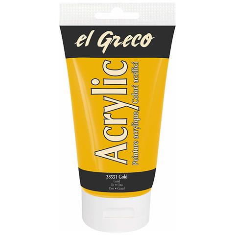 Colore Acrilico El Greco 150 Ml D'oro - Foto 1