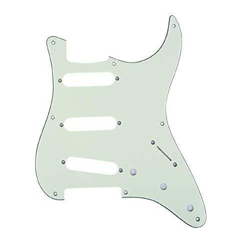 Pro 8-hole 50 57 Stile Vintage Strat Sss Pickguard Della Chitarra Per American Stratocaster 3ply Menta Verde - Foto 1