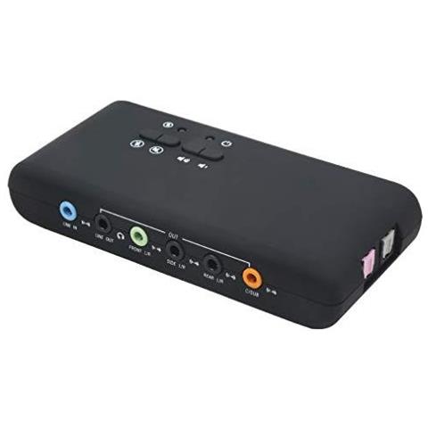 Card Usb 7.1 External Audio 8-channel - 7.1 Canali Usb Soundbox - Fino A 8 Altoparlanti - Dynamic 3d Surround Sound - Registrazione E Riproduzione Simultanee - Analog E Attrezzature Audio Digitali - Foto 2