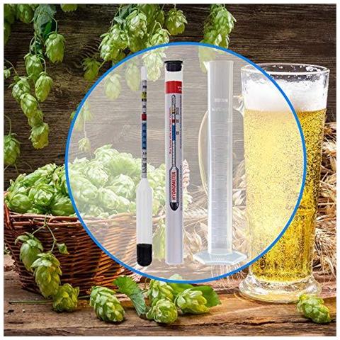 Inizio Brew Idrometro Con Incluso Jar 100 Millimetri Di Prova Di Campionamento - Casa Brew Attrezzature Per Vino E Birra Per Test Kit E Brewing Tua Homebrew - Foto 4
