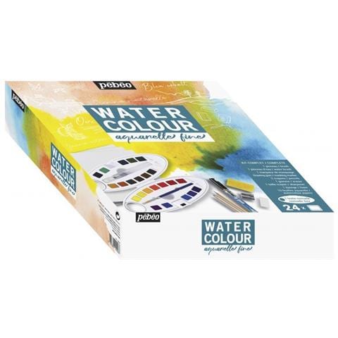 Kit Acquerello Di 24 Mezze Matite E Accessori - Foto 1