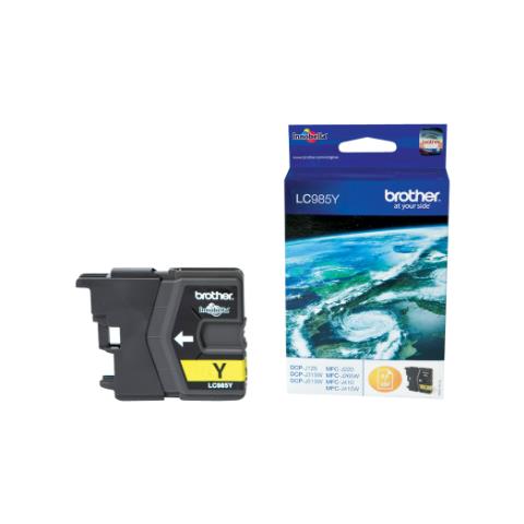 LC985Y Cartuccia Ink Originale Giallo per MFC-J220 / DCP-J125 / DCP-J515W Capacità 260 Pagine - Foto 1