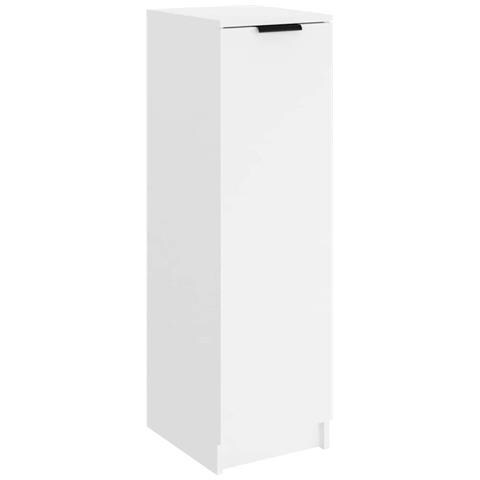 Scarpiera Bianca 30x35x100 Cm In Legno Multistrato - Foto 1