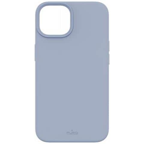 Cover Icon In Silicone Per Iphone 14 Plus Compatibile Con Magsafe, Blu - Foto 1