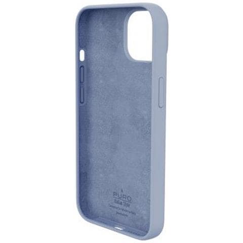Cover Icon In Silicone Per Iphone 14 Plus Compatibile Con Magsafe, Blu - Foto 2