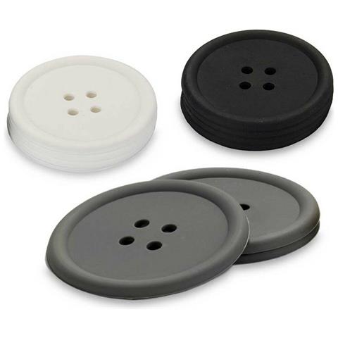 Sottobicchieri Pulsante Set Silicone (24 Unità) - Foto 2