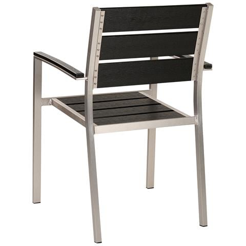 Set Da Giardino Alluminio Anodizzato Nero E Argento Vernio - Foto 2