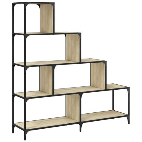 Libreria 4 Gradini Rovere Sonoma 139x33,5x149 Legno Multistrato - Foto 2