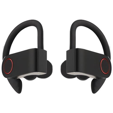 Auricolari Wireless Stereo Bluetooth 5.0 Running Edition Con Microfono, Nero / Rosso - Foto 1