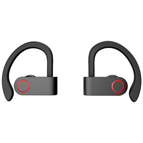 Auricolari Wireless Stereo Bluetooth 5.0 Running Edition Con Microfono, Nero / Rosso - Foto 2