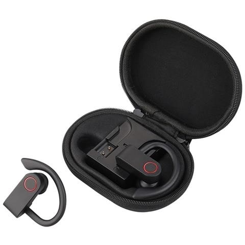 Auricolari Wireless Stereo Bluetooth 5.0 Running Edition Con Microfono, Nero / Rosso - Foto 3
