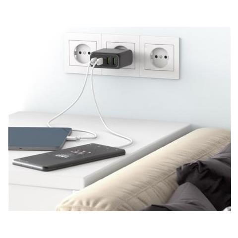 Goobay 64817 Caricabatterie Per Dispositivi Mobili Cuffie, Smartphone, Tablet Nero Ac Ricarica Rapida Interno - Foto 3