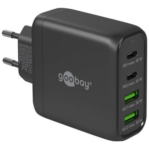 Goobay 64817 Caricabatterie Per Dispositivi Mobili Cuffie, Smartphone, Tablet Nero Ac Ricarica Rapida Interno - Foto 1