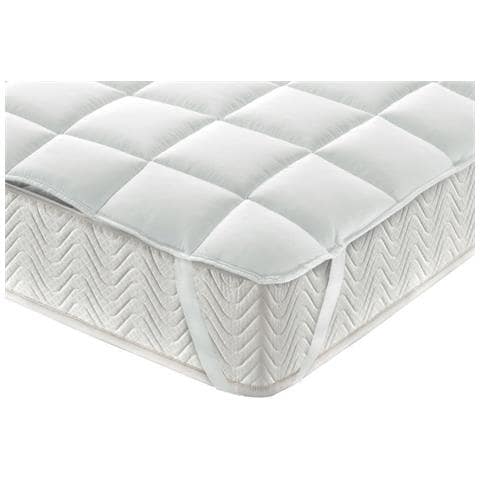 Topper Coprimaterasso Imbottito Antibatterico Correttore Materasso Fresh Cotton Francese Topper - Foto 2