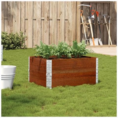 Fioriera Da Giardino Marrone 80x60 Cm Legno Massello Di Pino - Foto 1