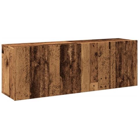 Mobili Tv A Parete 2pz Legno Antico 60x30x41 Cm - Foto 2