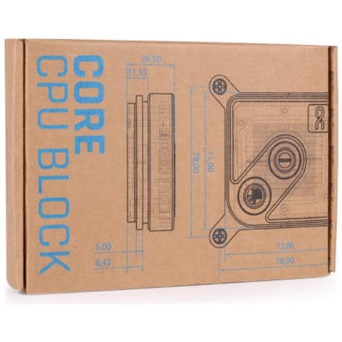 Alphacool Core 1 Aurora Carbon Blocco di acqua - Foto 1