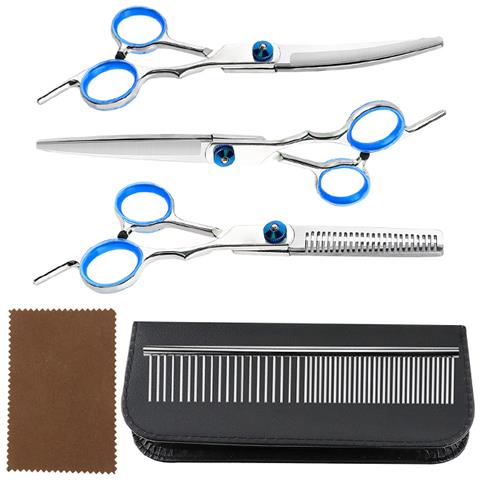 Set Di Forbici Da Parrucchiere Professionali - Lama Curva F2 Da 6 Pollici - Foto 3