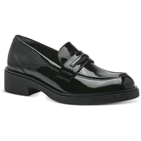 Black Elegant Closed Loafers Mocassino Pelle Scarpe Donna Nero Eu 39, 1-24302-41 018 - Foto 1