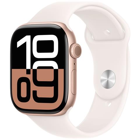 Watch Series 10 Serie 10 GPS + Cellular 46mm Cassa in Alluminio color Oro Rosa con Light Blush Sport Band - S /M - Foto 1