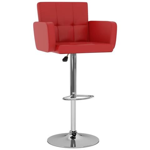 Lusso Casadino - Sgabelli Da Bar 2 Pz Rossi In Similpelle - Foto 1