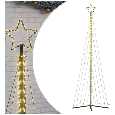 Albero di Natale a LED 495 LED Bianco Caldo 300,5 cm - Foto 1