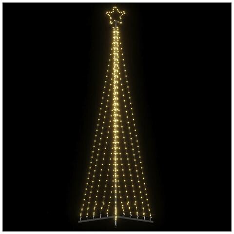Albero di Natale a LED 495 LED Bianco Caldo 300,5 cm - Foto 2