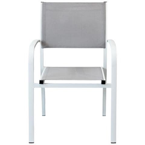 Torres - Poltrona Con Struttura In Alluminio Verniciato Bianco, Antracite, Taupe O Tortora - Foto 1