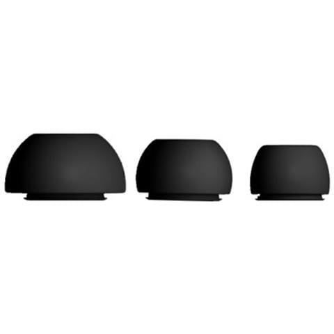 Airpods Pro: Cuscinetti Auricolari In Silicone Bianchi (3 Paia) - Taglie S /m /l Black - Foto 1