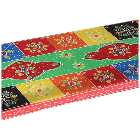 Tavolo Consolle Colorato 100x30x75 cm in Legno Massello di Mango - Foto 9