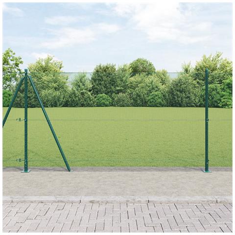 Recinzione Metallica Saldato con Base in Cemento 50 x 1,2 m - Foto 2