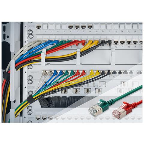 Cavo patch CAT 6A F-FTP Slim, 1 m, giallo - Foto 4